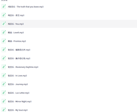 U盘精选轻音乐合集
